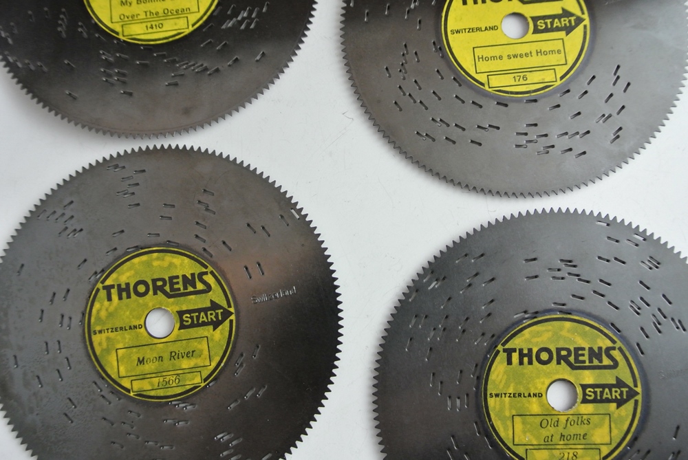 Thorens Automatic Disc Music Box with Additonal Discs