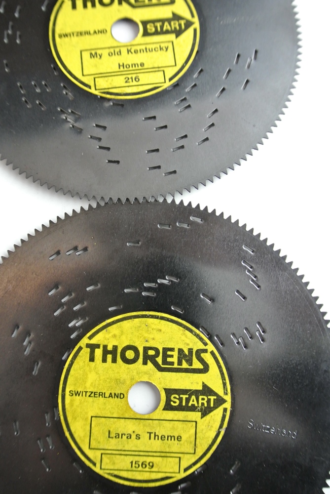 Thorens Automatic Disc Music Box with Additonal Discs