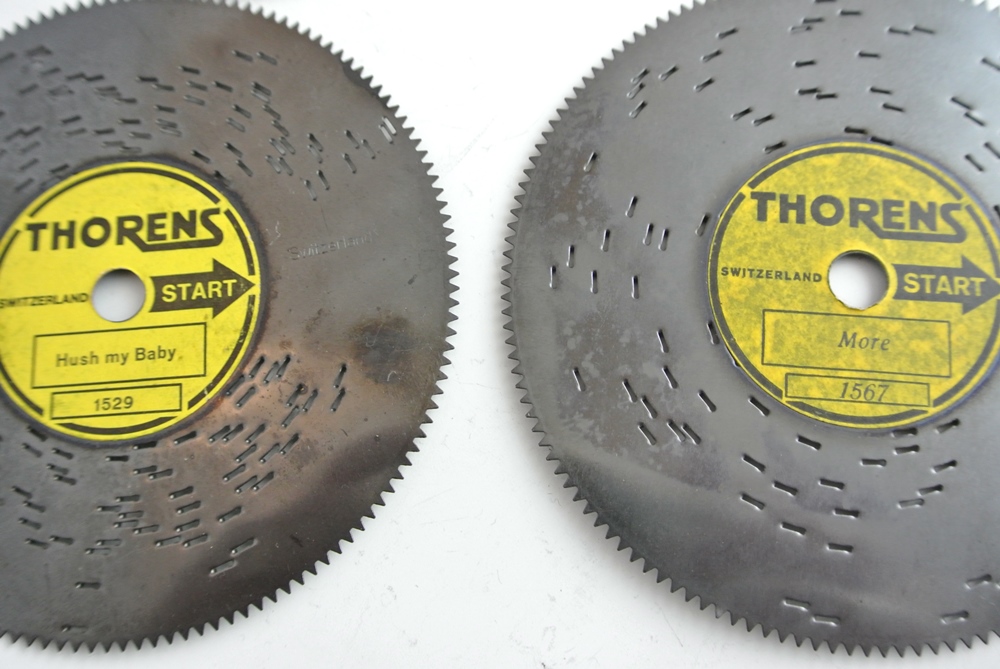 Thorens Automatic Disc Music Box with Additonal Discs