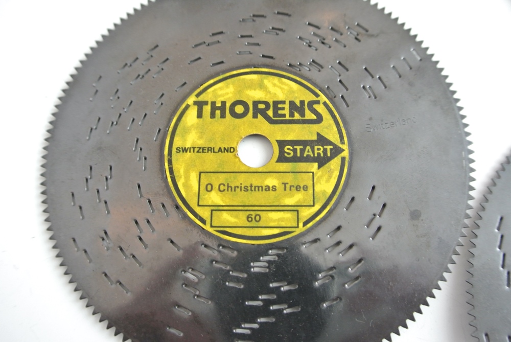 Thorens Automatic Disc Music Box with Additonal Discs