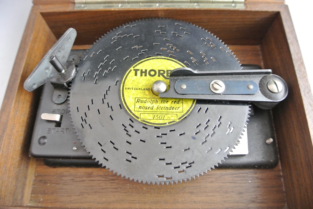 Thorens Automatic Disc Music Box with Additonal Discs