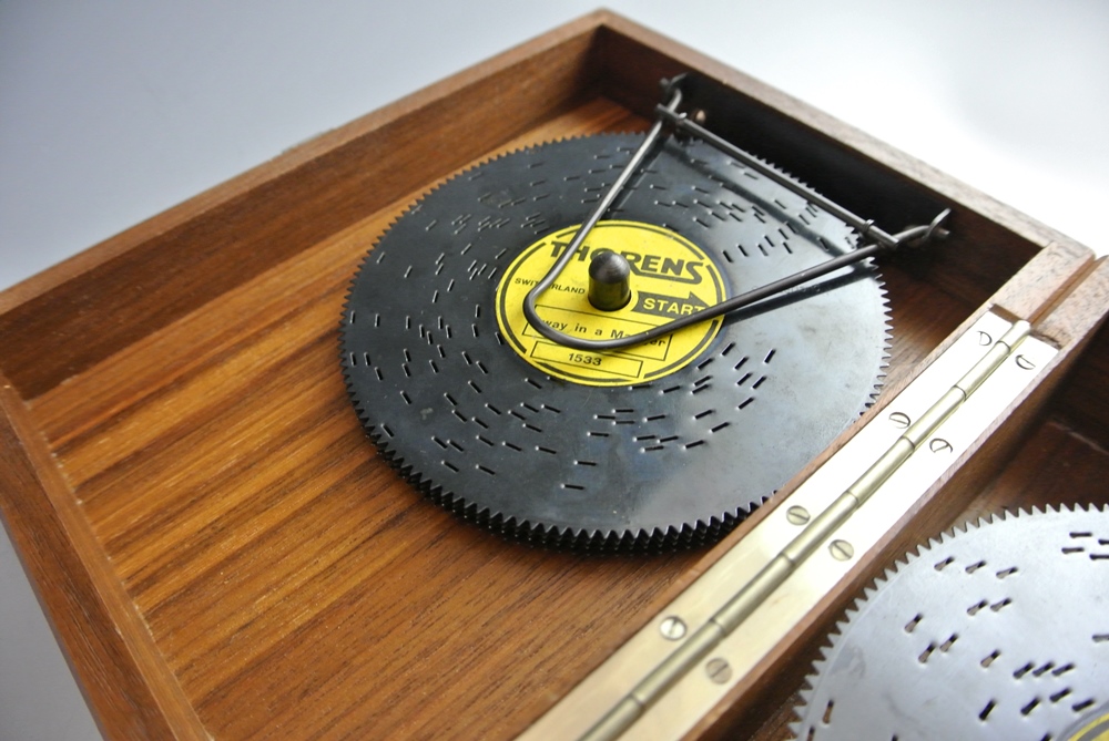 Thorens Automatic Disc Music Box with Additonal Discs
