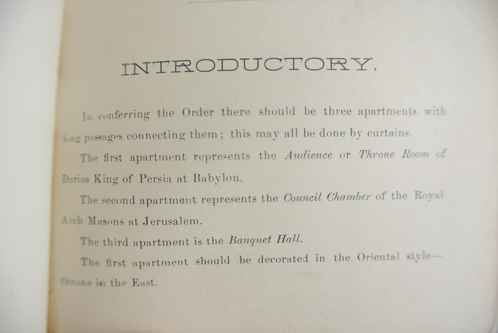 Grand Commandery "Order Of Knight Of The Red Cross" Ritual Book