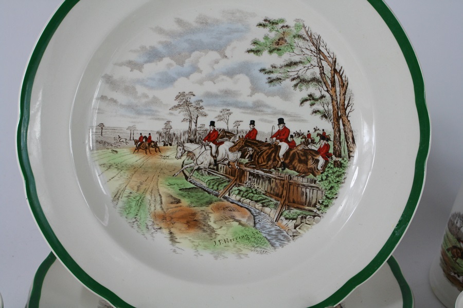 Gorgeous Equestrian Fox Hunt Scene from Pereek and Spode