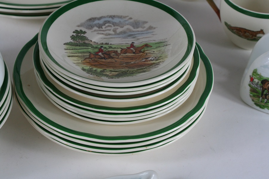 Gorgeous Equestrian Fox Hunt Scene from Pereek and Spode