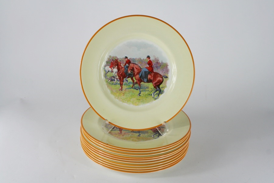 Gorgeous Equestrian Fox Hunt Scene from Pereek and Spode