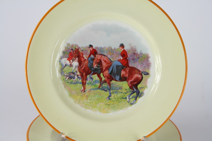 Gorgeous Equestrian Fox Hunt Scene from Pereek and Spode