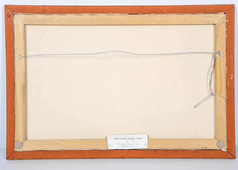 Maritime Painting after Thomas Whitcombe, "Approaching Calcutta"