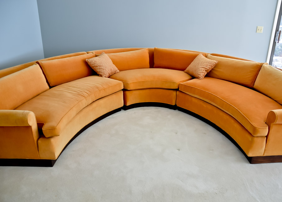 Three Piece Circular Sectional Sofa