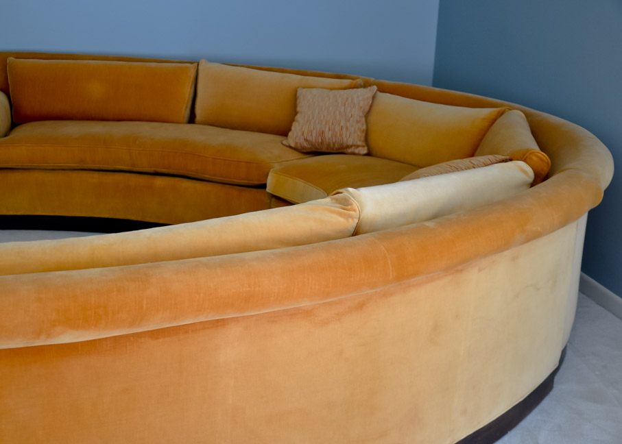 Three Piece Circular Sectional Sofa