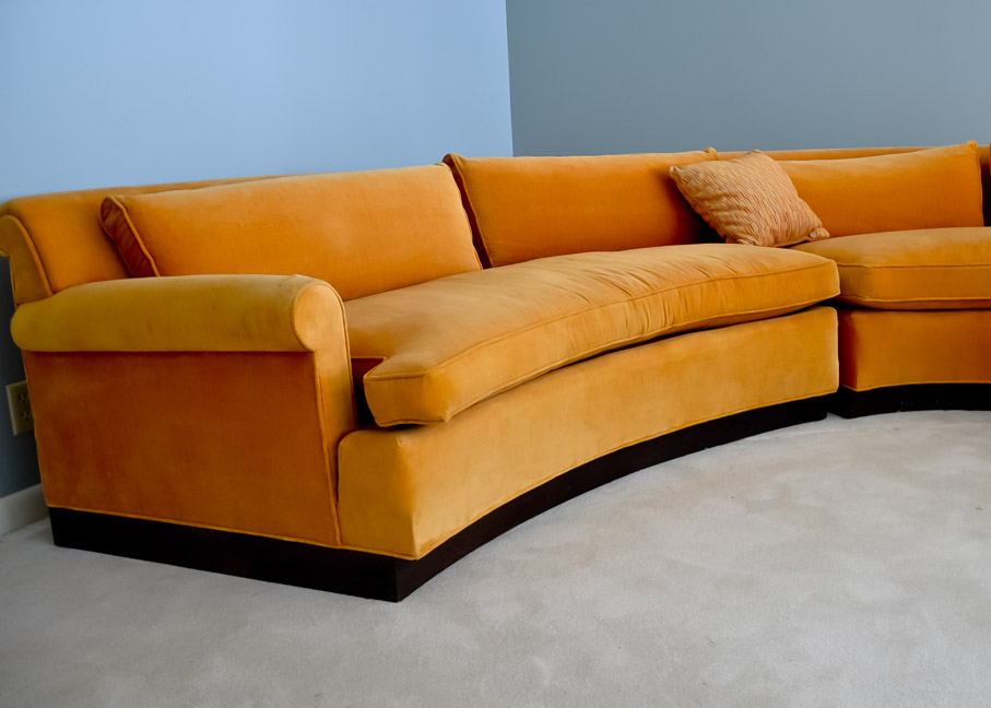 Three Piece Circular Sectional Sofa