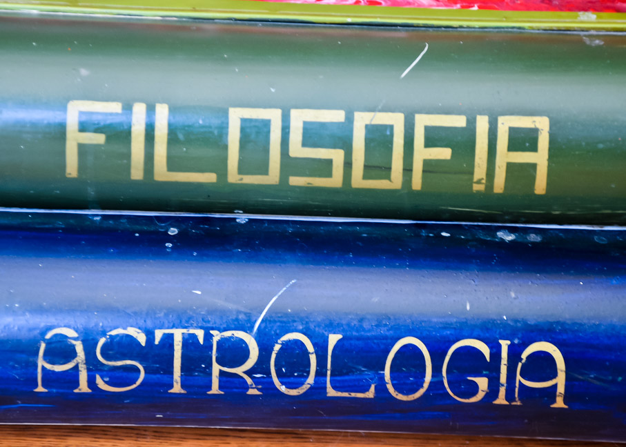 Metal Faux Book Stack End Table