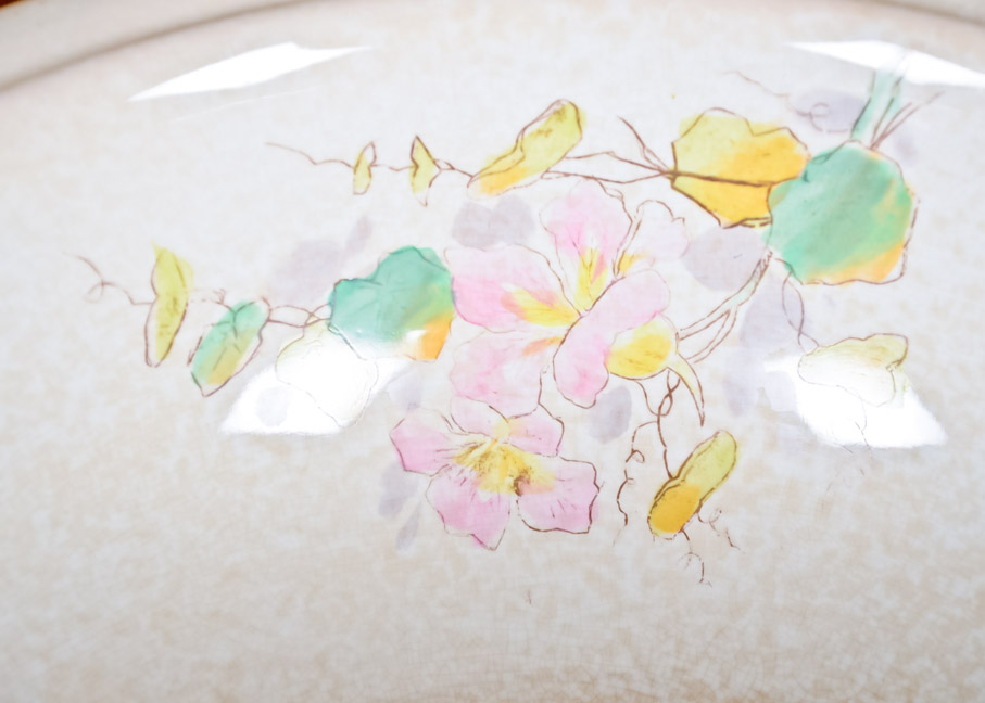 Antique Wash Stand with Basin and Pitcher