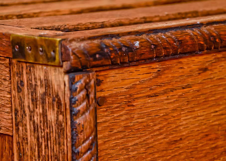 Antique Oak Trunk