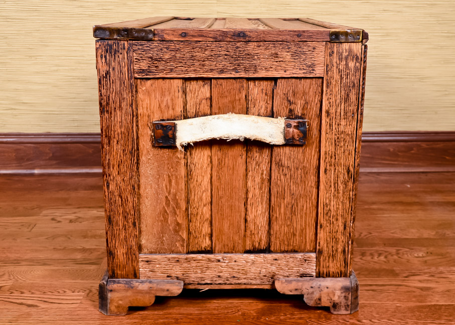 Antique Oak Trunk
