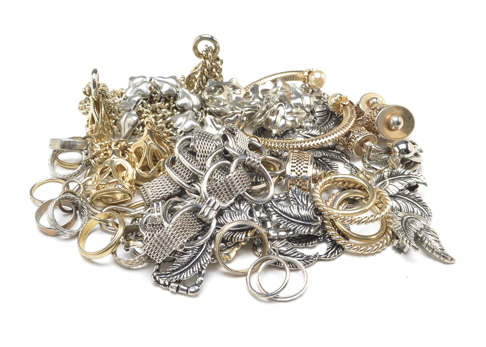 Vintage Jewelry Collection Including a Leaf Parure Set