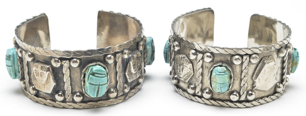 Vintage Eyptian Scarab Costume Jewelry