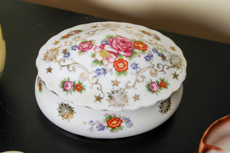 Assortment of Vintage and Antique Porcelain Decor