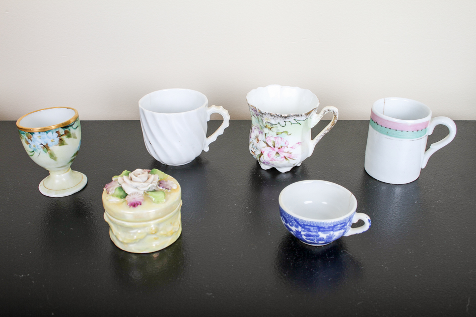 Assortment of Vintage and Antique Porcelain Decor