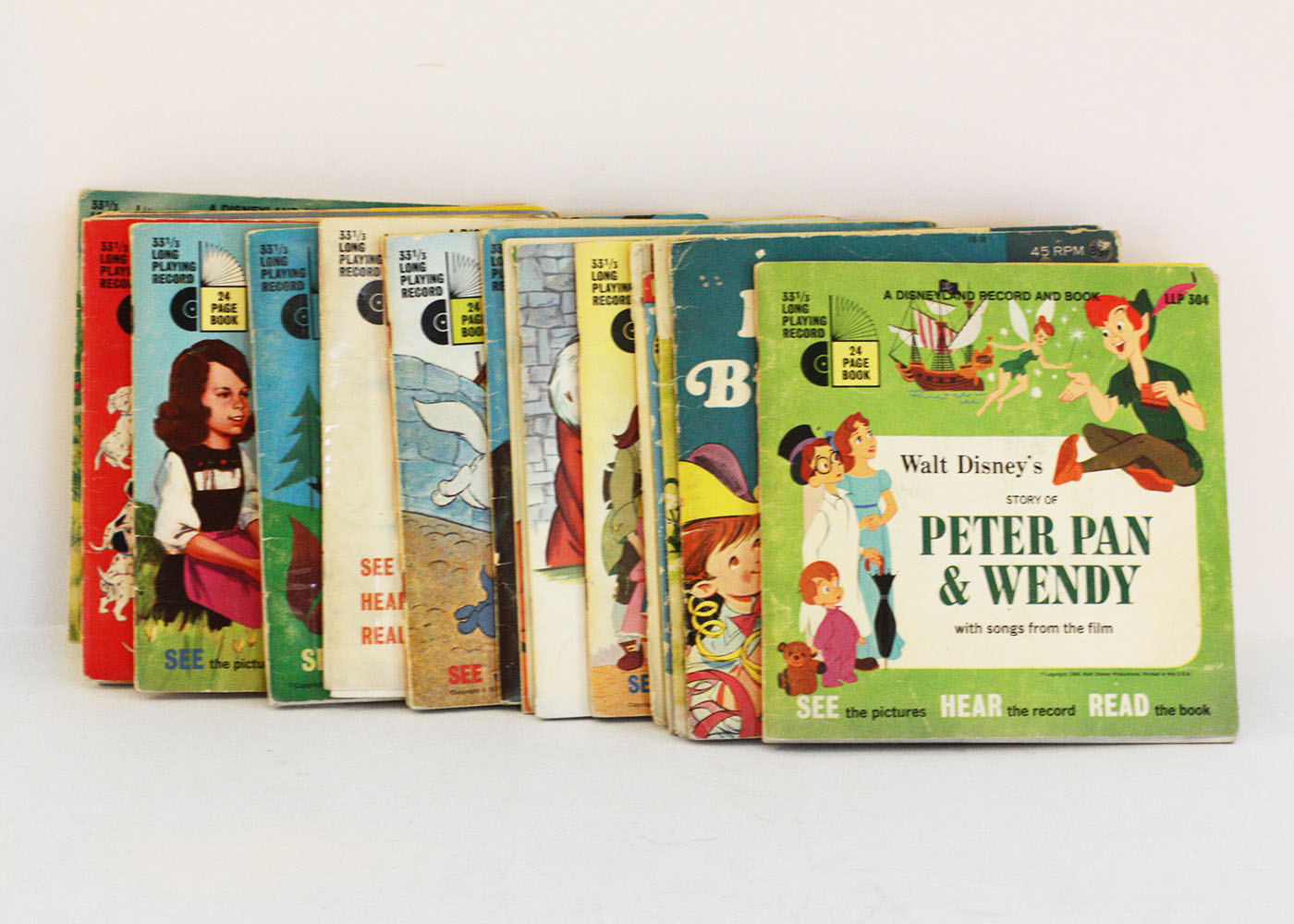 Assortment of Read Along Books with Records