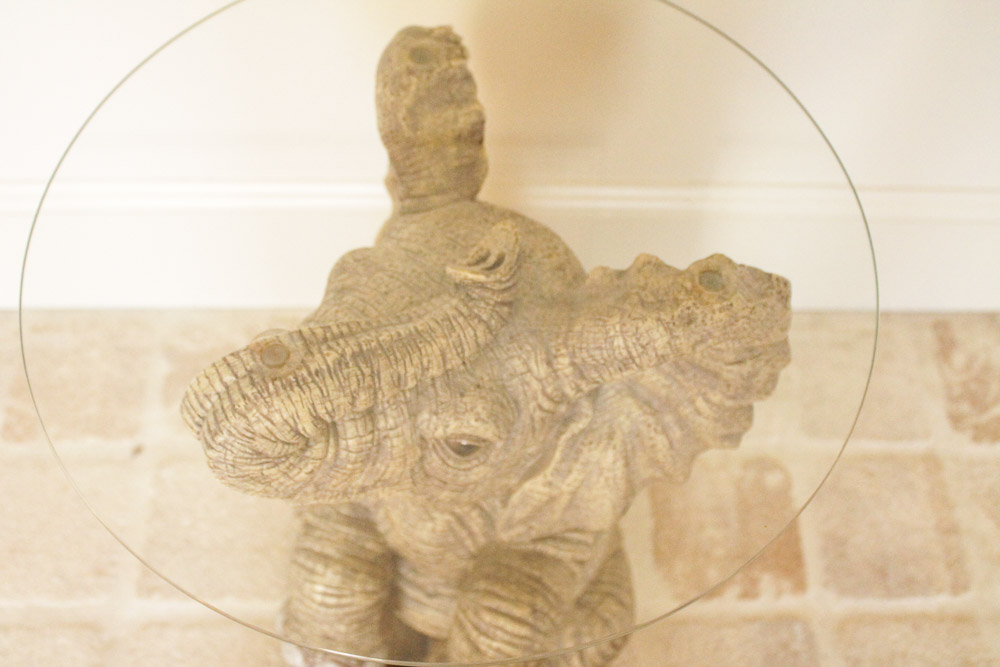 Good Fortune Elephant Side Table