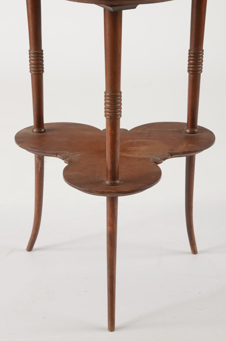 Antique Clover Leaf End Table