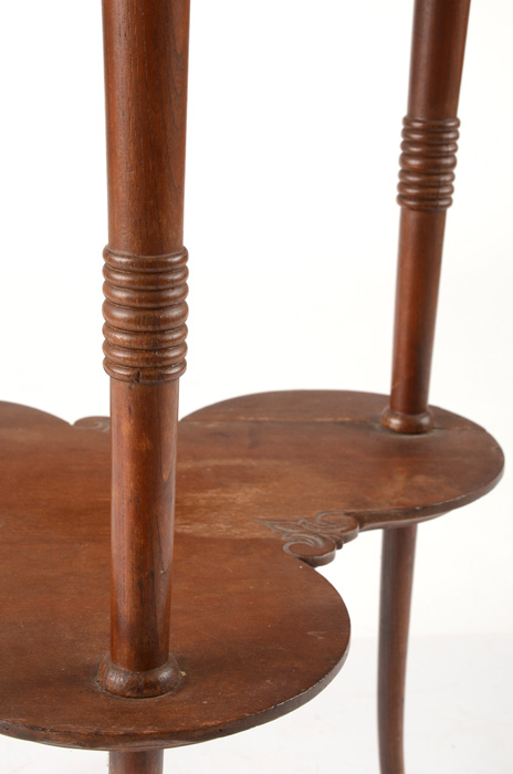 Antique Clover Leaf End Table