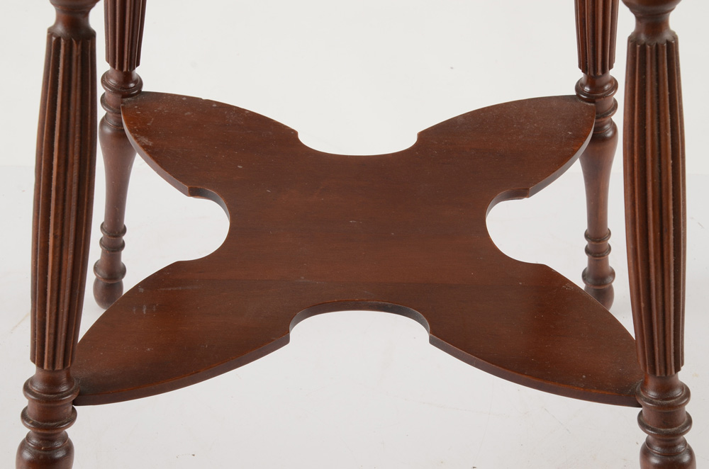 Antique Clover Leaf End Table