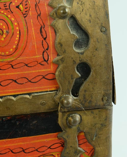 Hand-Painted Indian Trunk from Rajasthan