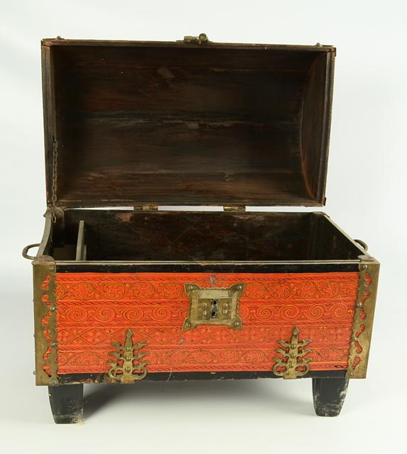 Hand-Painted Indian Trunk from Rajasthan