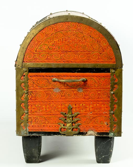 Hand-Painted Indian Trunk from Rajasthan