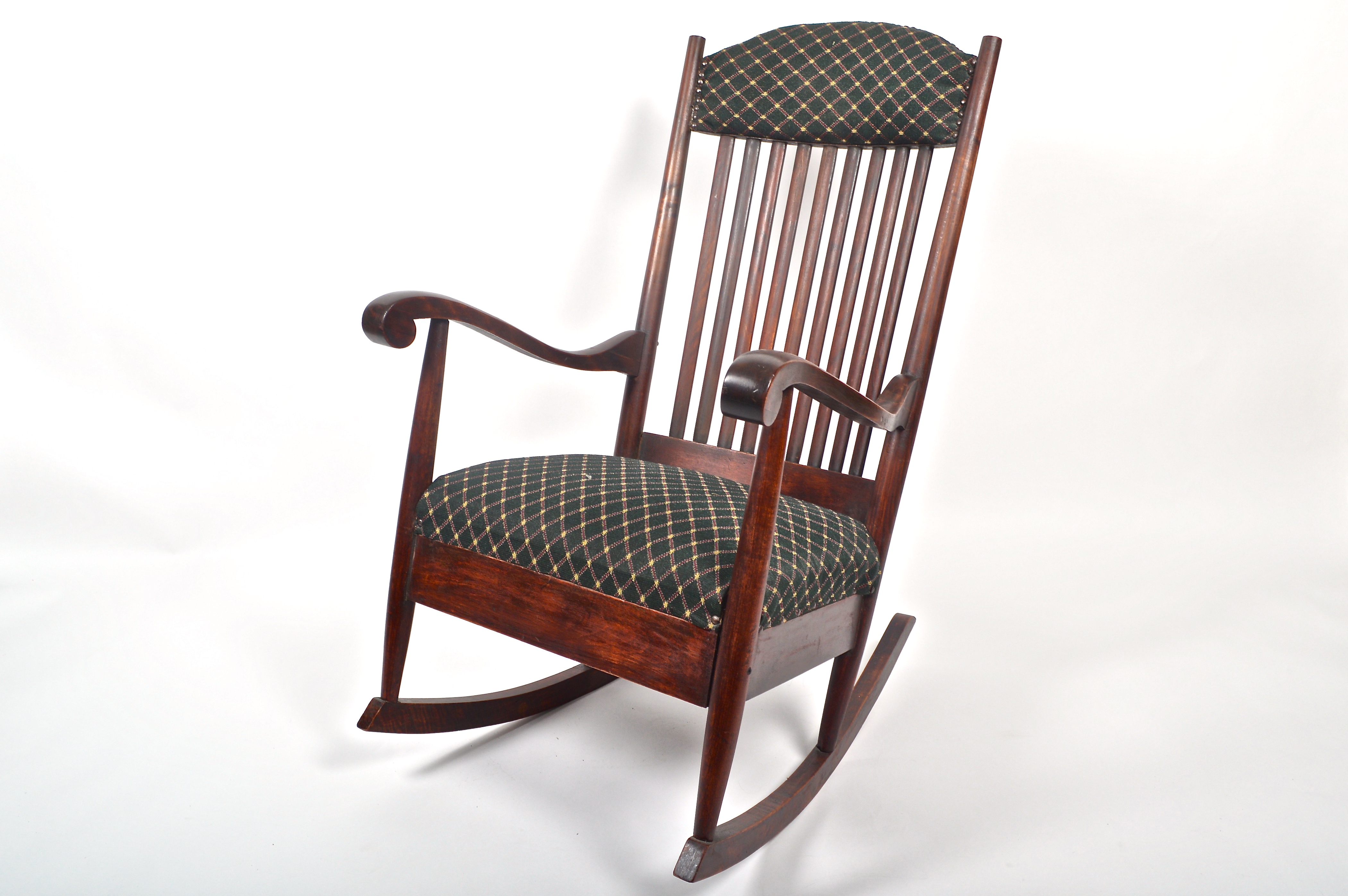 Antique Spindle Back Rocking Chair