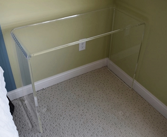 Clean and Contemporary Lucite Console Table