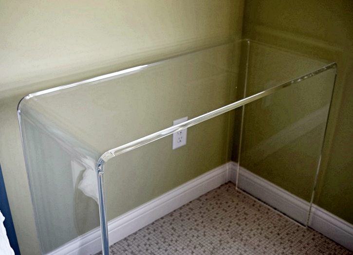 Clean and Contemporary Lucite Console Table