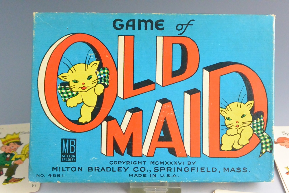 1936 Milton Bradley Game "Old Maid" In Original Box