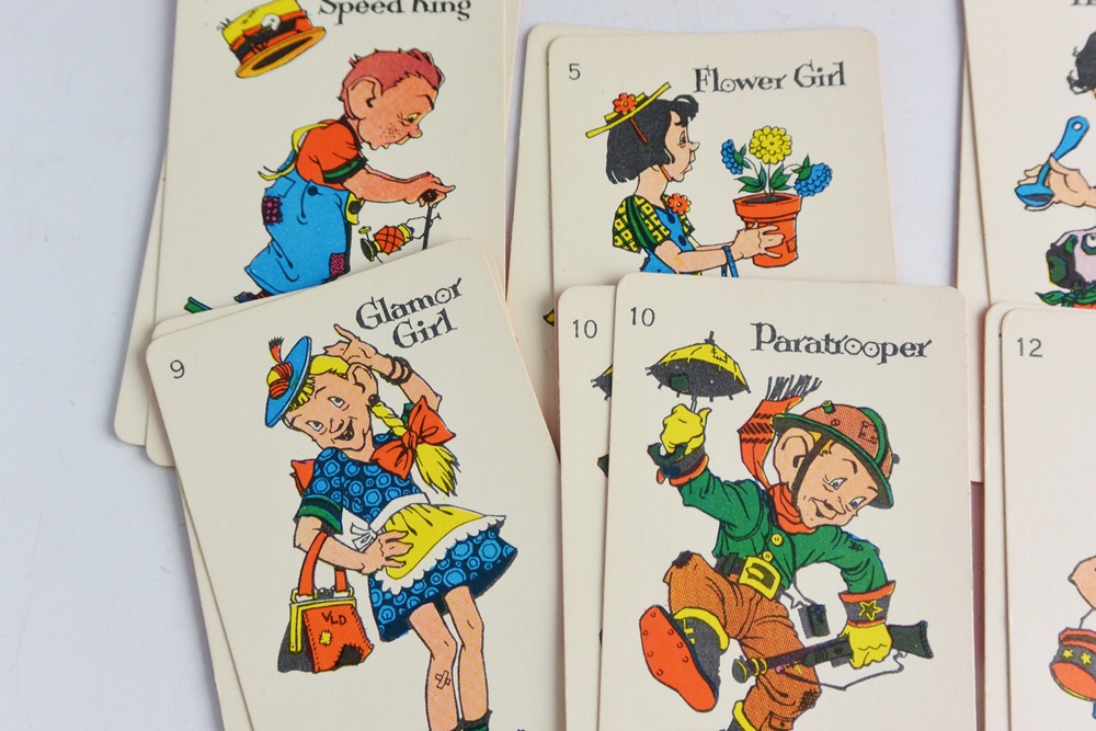1936 Milton Bradley Game "Old Maid" In Original Box