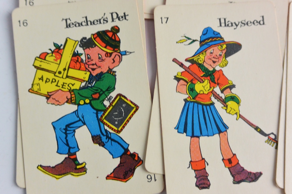 1936 Milton Bradley Game "Old Maid" In Original Box