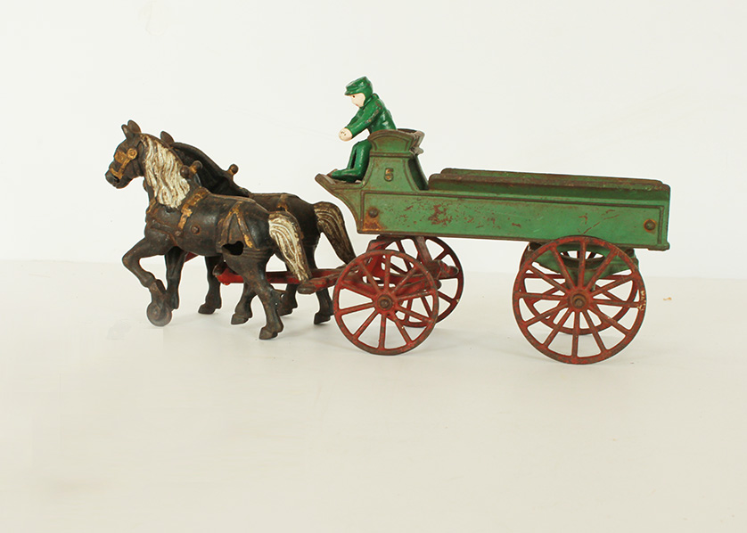 Vintage Horse and Buggy Cast Iron Toy