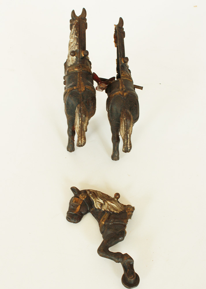 Vintage Horse and Buggy Cast Iron Toy