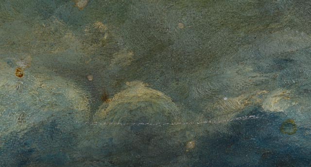 Richard G. Welsch Wharf Scene on Composite Board