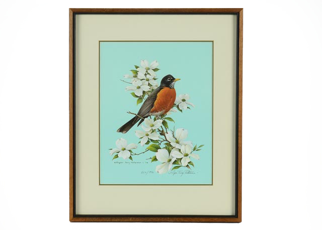 Roger Tory Peterson Signed LE Lithography Bird Print