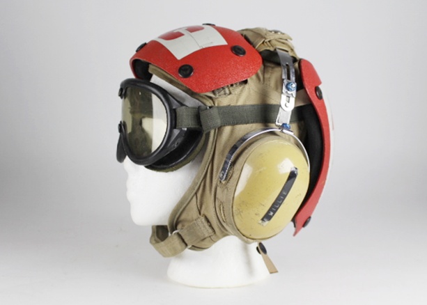 1986 Flight Deck Crew Helmet, US Navy at War, 1943 Flying Mag