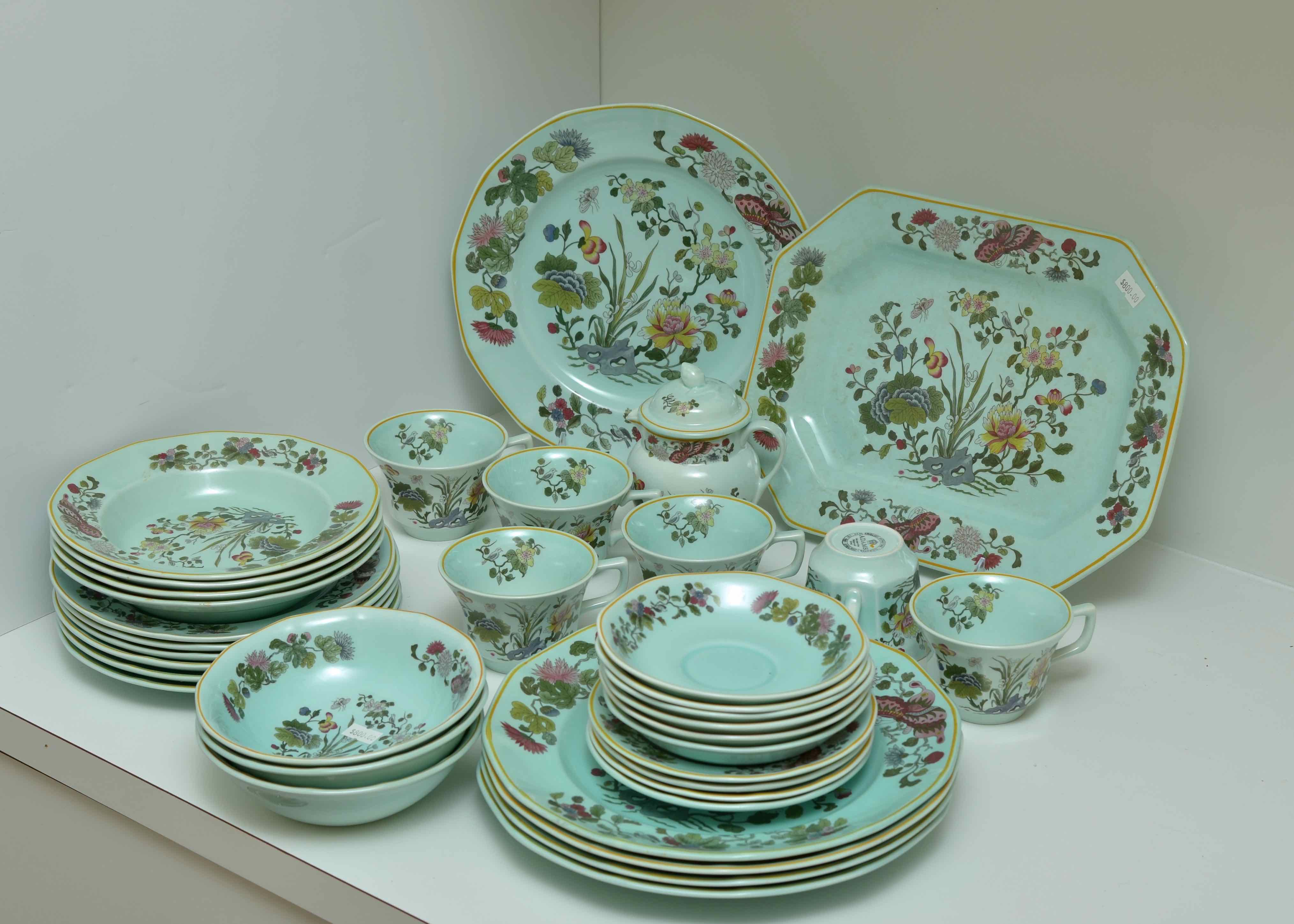 Adams Calyx Ware "Ming Jade" Ironstone Ming Jade