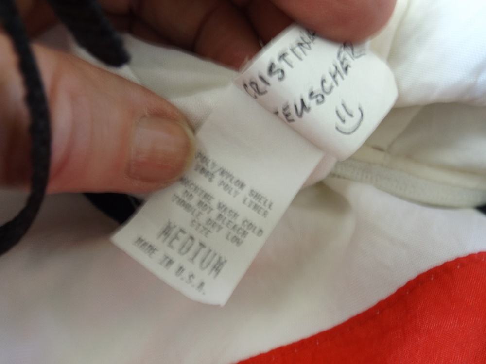 USA National Swim Team Jacket and Signed and Framed USA Swim Cap