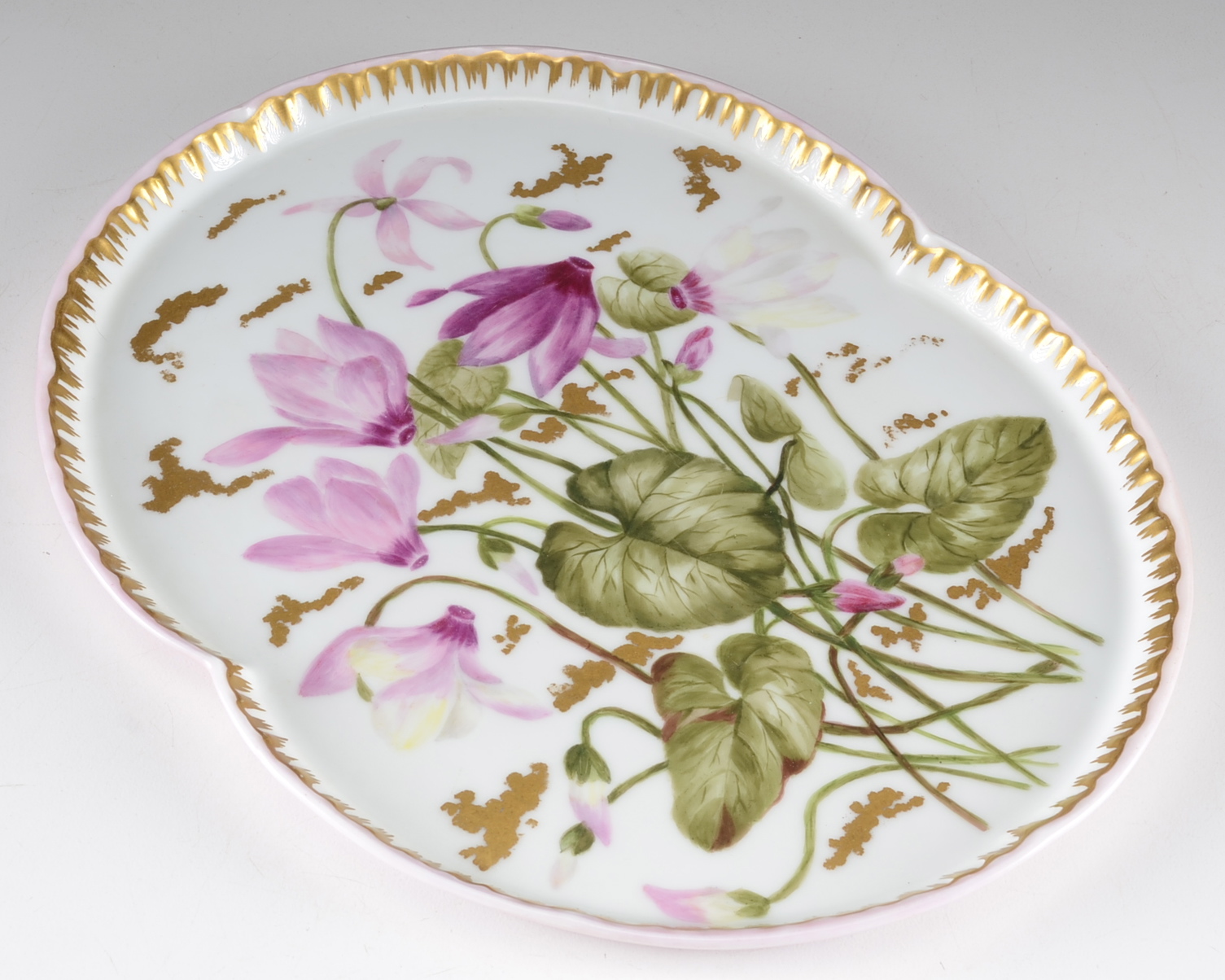 Late 1800s Charles Field Haviland Hand-Painted Dresser Tray