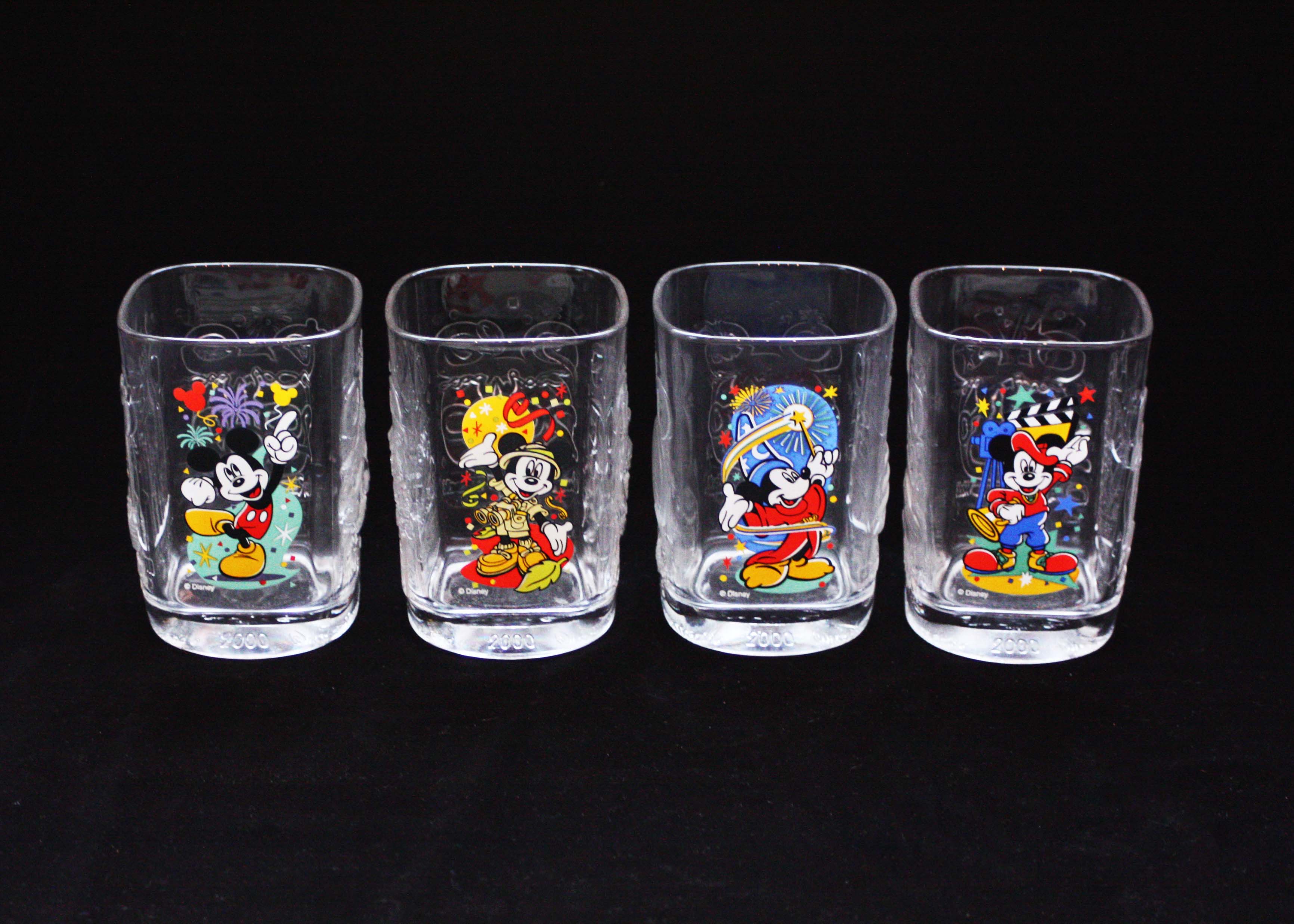 Set of Four Disney Glasses