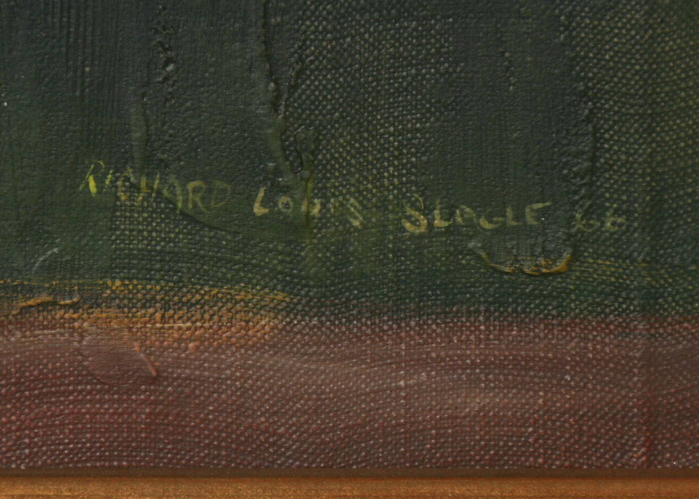 Signed Richard Slagle Oil Painting 1966