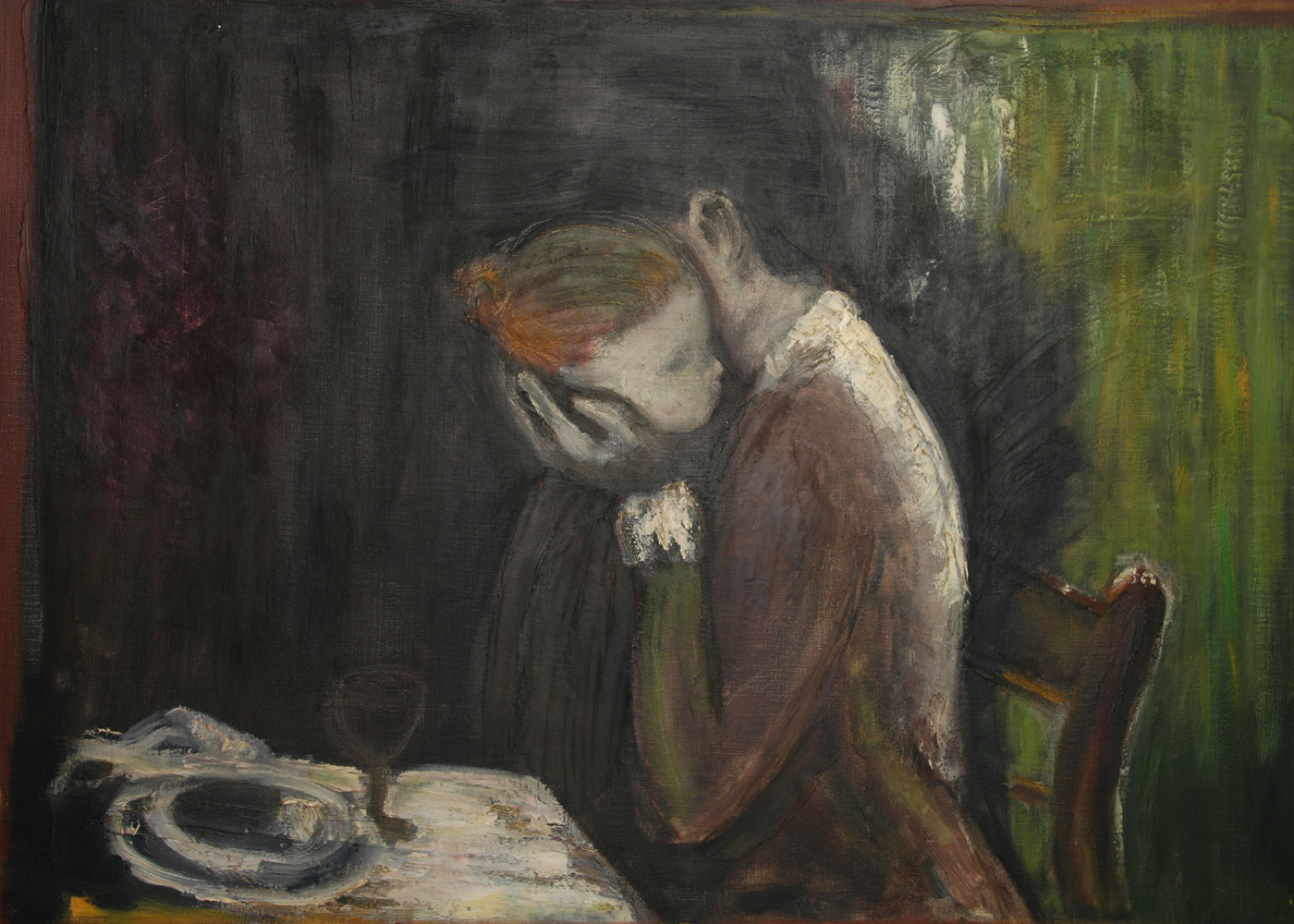 Signed Richard Slagle Oil Painting 1966