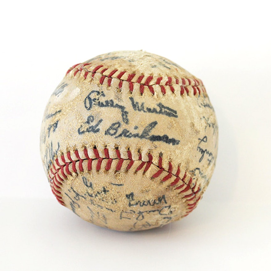 Autographed Vintage Baseball