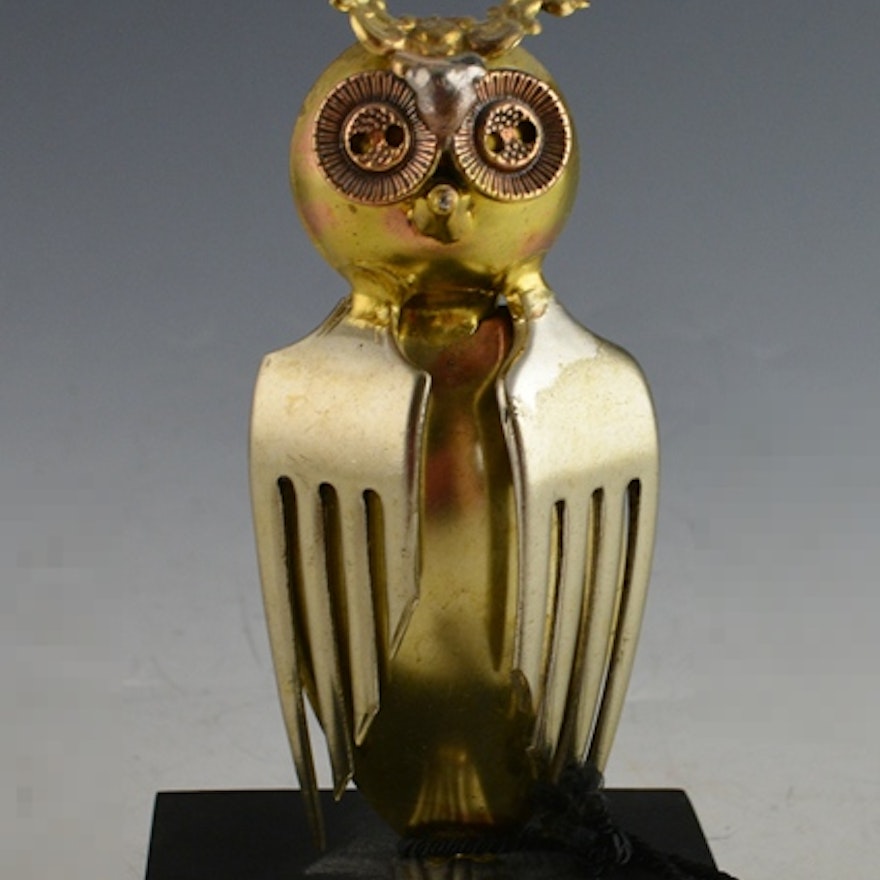 Raul Zuniga Owl Spoon Sculpture